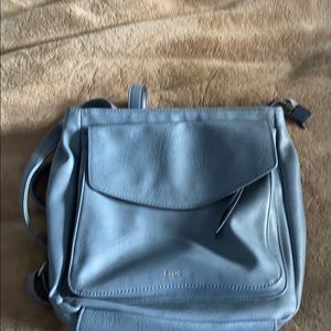 Grey backpack style purse